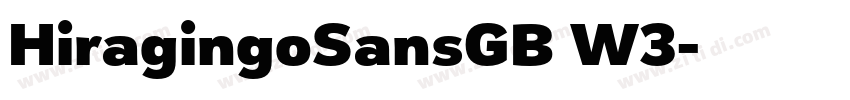 HiragingoSansGB W3字体转换
